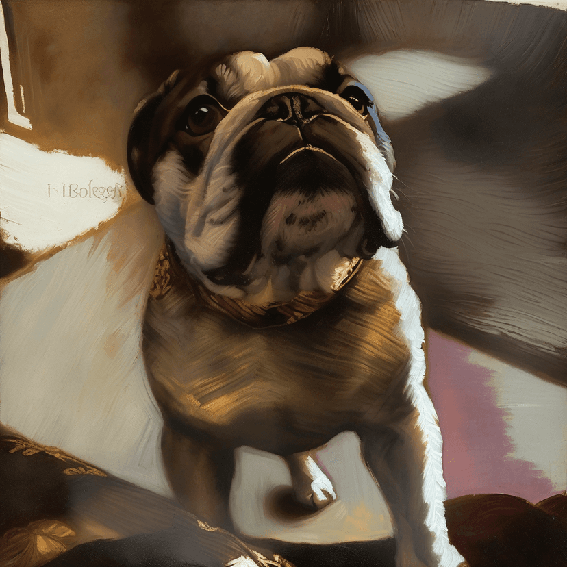 Renaissance pet portrait