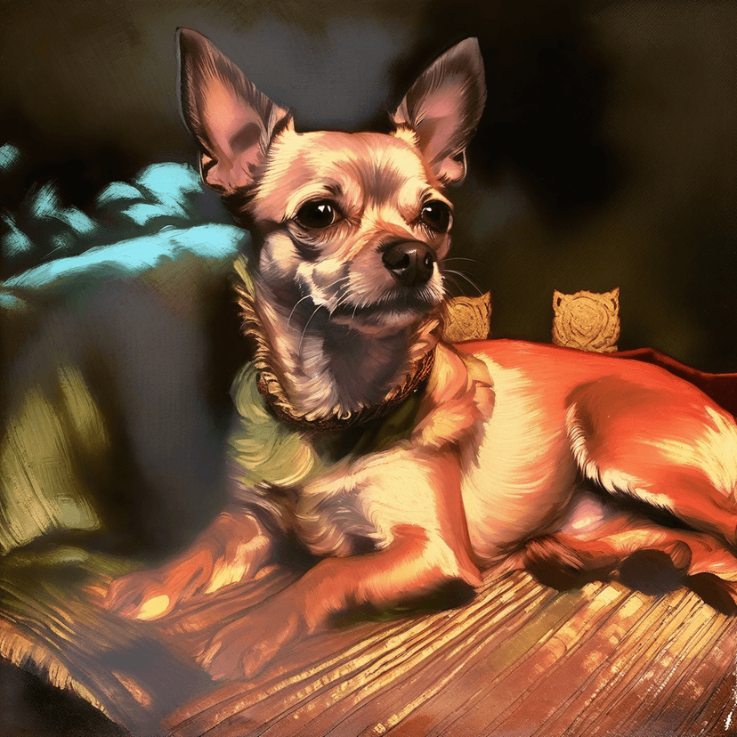 Renaissance pet portrait